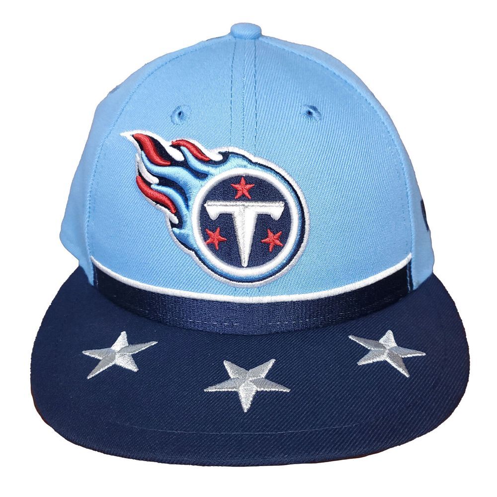 Tennessee Titans New Era 59fifty 5950 NFL Fitted 7 1/8 Flatbill Hat Cap Blue NWT